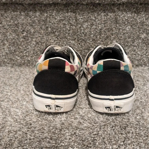 Vans Kids Shoes - Black and Multicolor Checkered - Picture 4 of 5